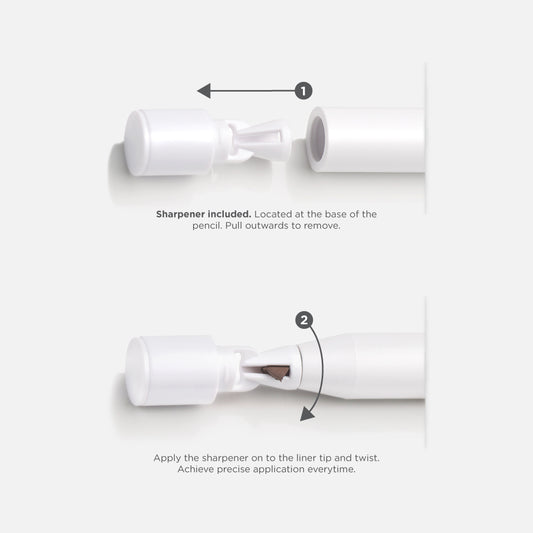 eyeliner built-in sharpener brown